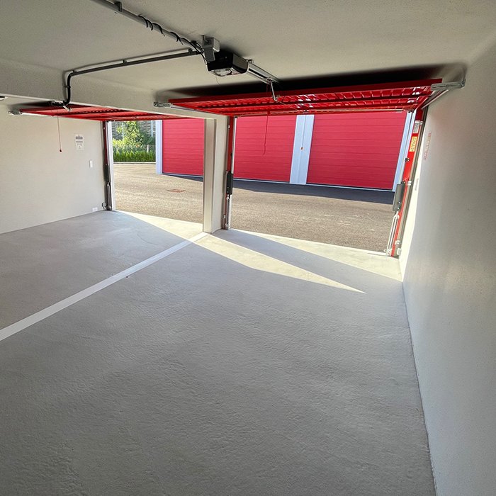 Innenansicht Double Box, Spacebox Garage Mattighofen